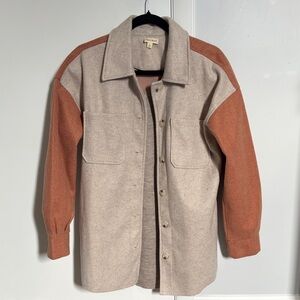 Hem & Thread Beige and Rust Shirt Jacket